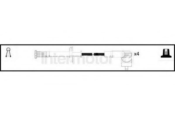 Комплект проводов зажигания STANDARD 76190