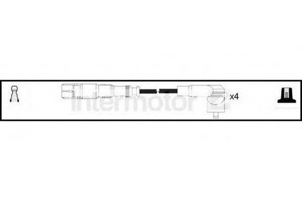 Комплект проводов зажигания STANDARD 76191