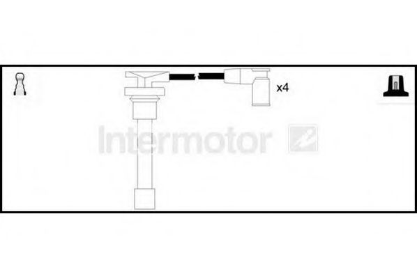 Комплект проводов зажигания STANDARD 76195