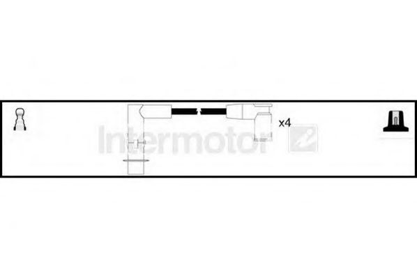 Комплект проводов зажигания STANDARD 76272