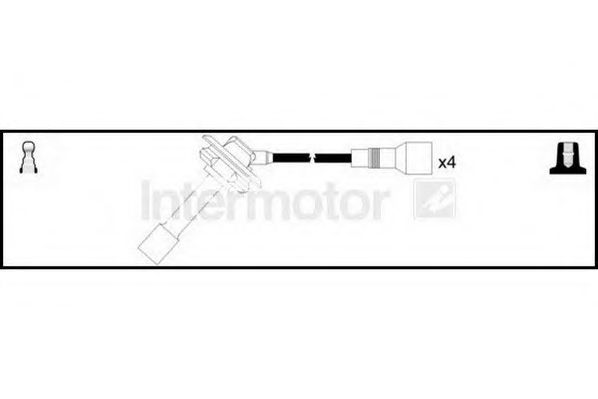 Комплект проводов зажигания STANDARD 76273