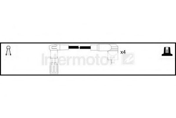 Комплект проводов зажигания STANDARD 73726