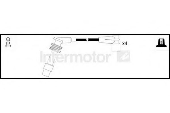 Комплект проводов зажигания STANDARD 83081