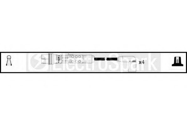 Комплект проводов зажигания STANDARD OEK818