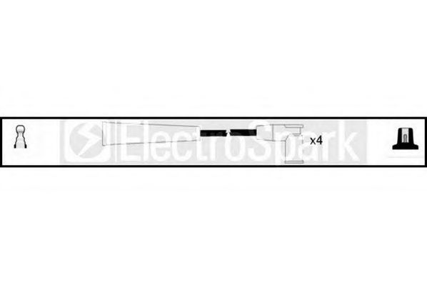 Комплект проводов зажигания STANDARD OEK684