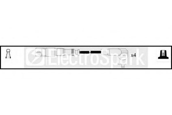 Комплект проводов зажигания STANDARD OEK450