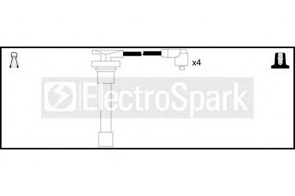 Комплект проводов зажигания STANDARD OEK284