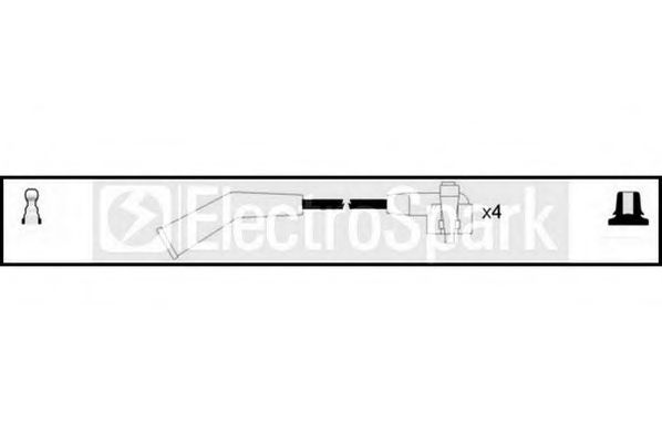 Комплект проводов зажигания STANDARD OEK661