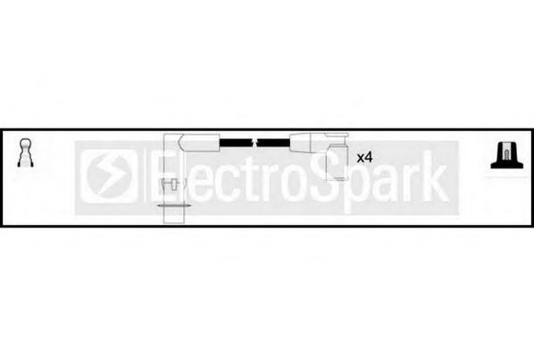 Комплект проводов зажигания STANDARD OEK755