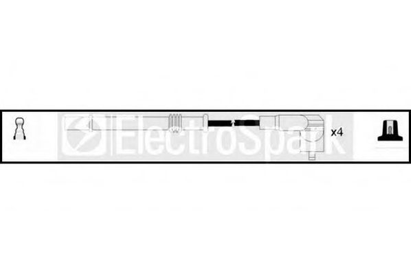 Комплект проводов зажигания STANDARD OEK1075