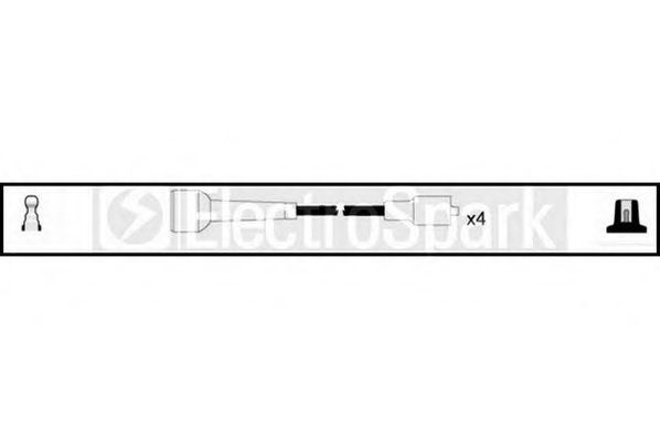 Комплект проводов зажигания STANDARD OEK439