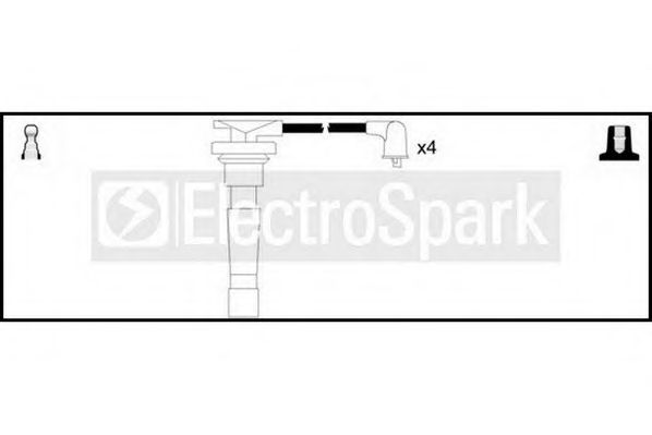 Комплект проводов зажигания STANDARD OEK287