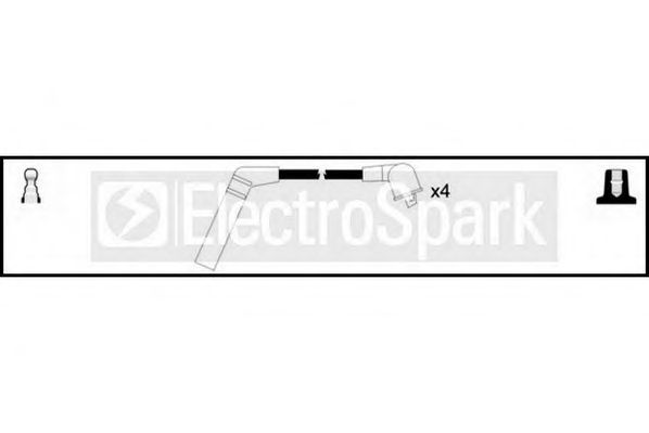 Комплект проводов зажигания STANDARD OEK363