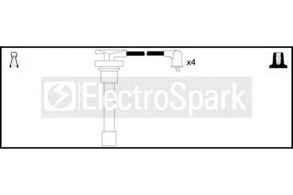 Комплект проводов зажигания STANDARD OEK598