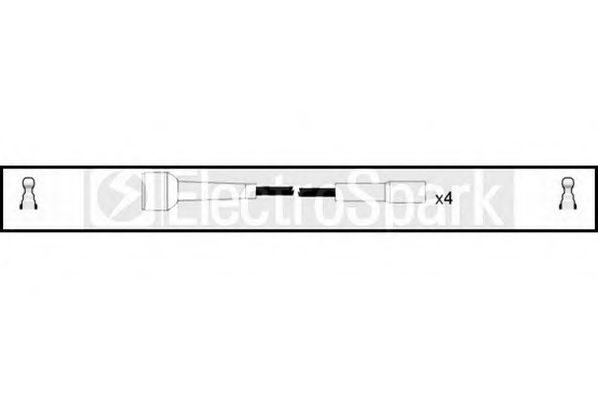 Комплект проводов зажигания STANDARD OEK658