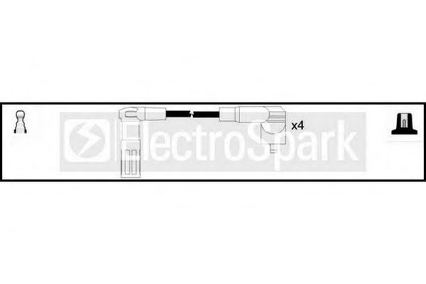 Комплект проводов зажигания STANDARD OEK451