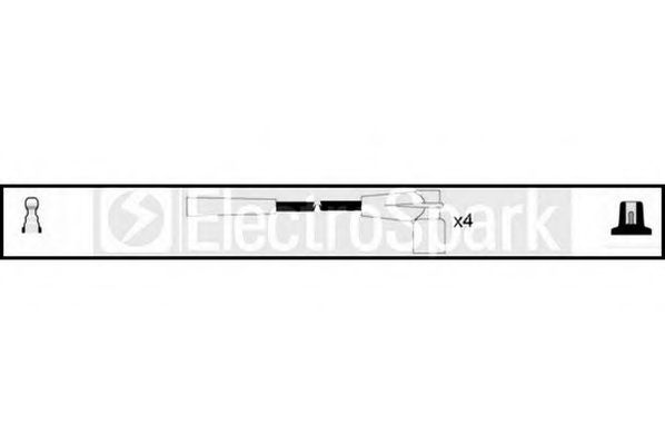 Комплект проводов зажигания STANDARD OEK880