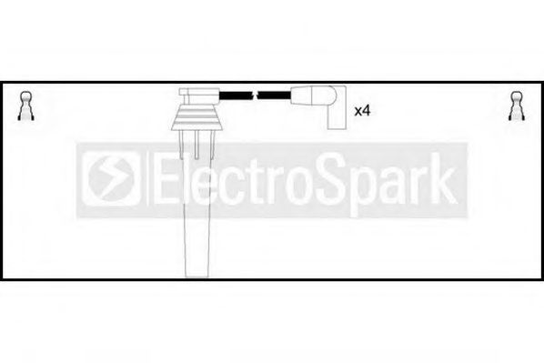 Комплект проводов зажигания STANDARD OEK762