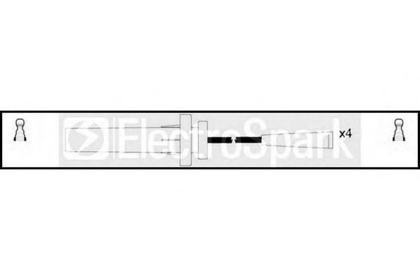 Комплект проводов зажигания STANDARD OEK673