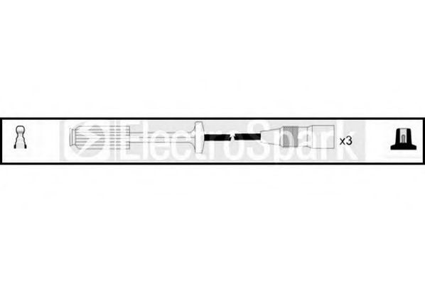 Комплект проводов зажигания STANDARD OEK935