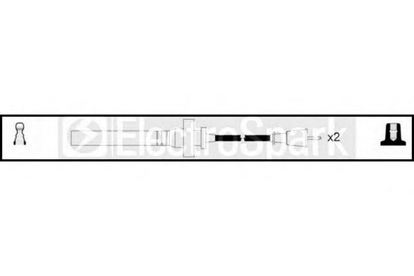 Комплект проводов зажигания STANDARD OEK678