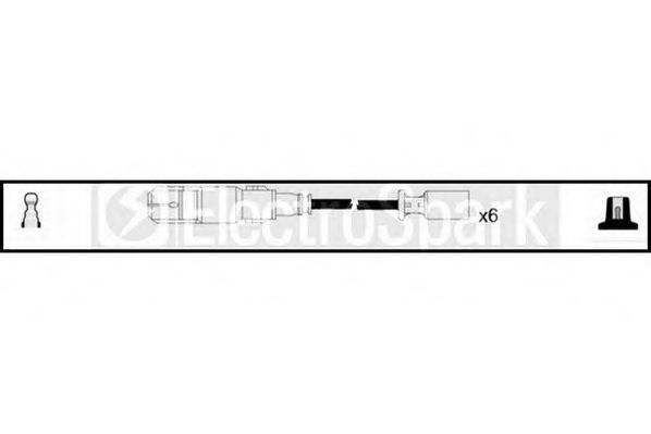 Комплект проводов зажигания STANDARD OEK747