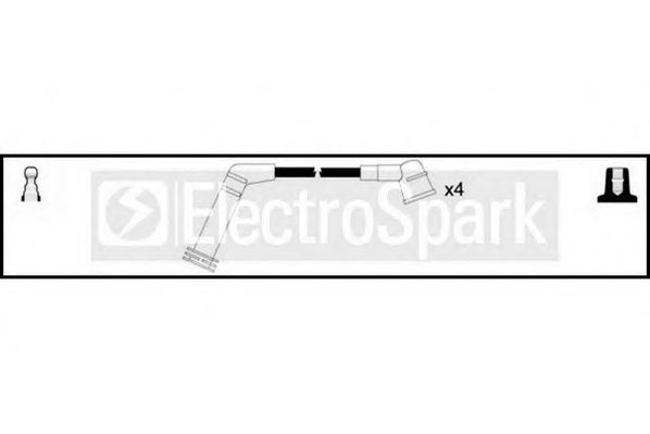 Комплект проводов зажигания STANDARD OEK388