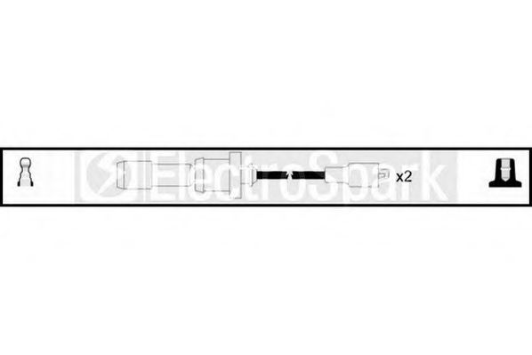 Комплект проводов зажигания STANDARD OEK763