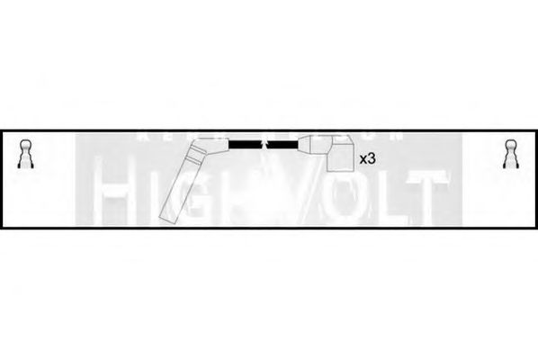 Комплект проводов зажигания STANDARD OEF802