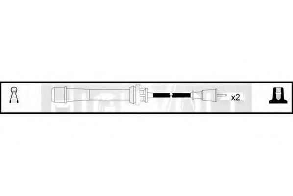 Комплект проводов зажигания STANDARD OEF831