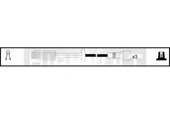 Комплект проводов зажигания STANDARD OEF809