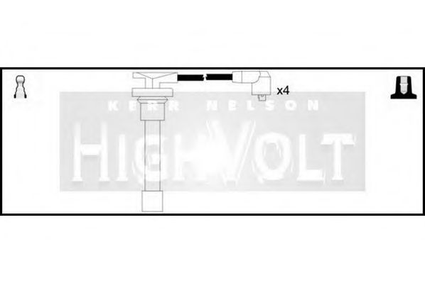 Комплект проводов зажигания STANDARD OEF375