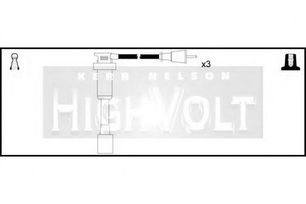 Комплект проводов зажигания STANDARD OEF669