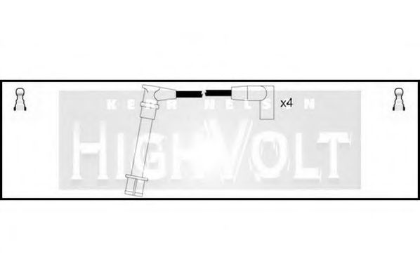 Комплект проводов зажигания STANDARD OEF751