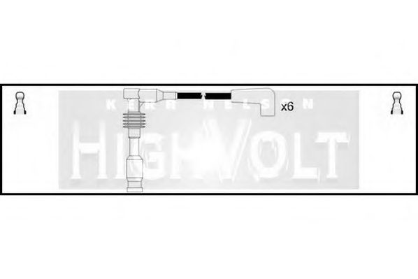 Комплект проводов зажигания STANDARD OEF629