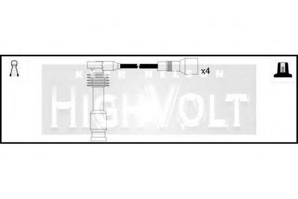 Комплект проводов зажигания STANDARD OEF477