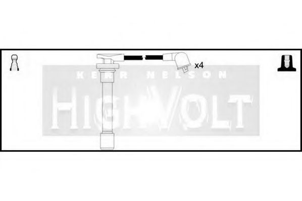 Комплект проводов зажигания STANDARD OEF732