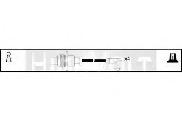 Комплект проводов зажигания STANDARD OEF323