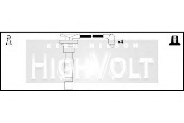 Комплект проводов зажигания STANDARD OEF312