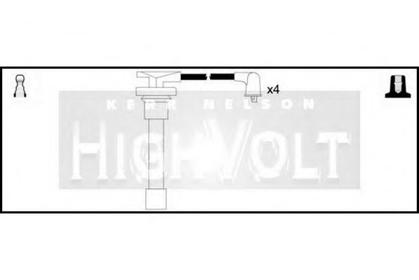 Комплект проводов зажигания STANDARD OEF694