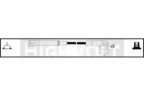 Комплект проводов зажигания STANDARD OEF434