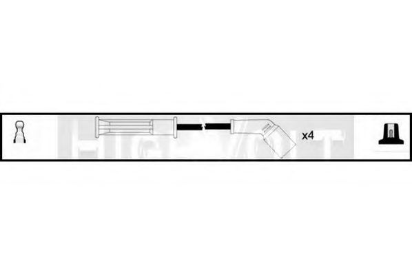 Комплект проводов зажигания STANDARD OEF535