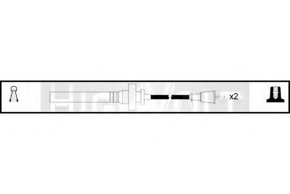 Комплект проводов зажигания STANDARD OEF760