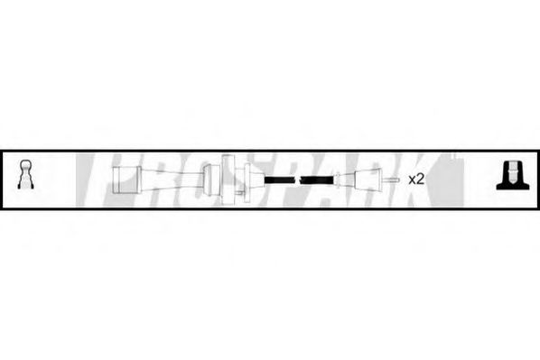 Комплект проводов зажигания STANDARD OES1048