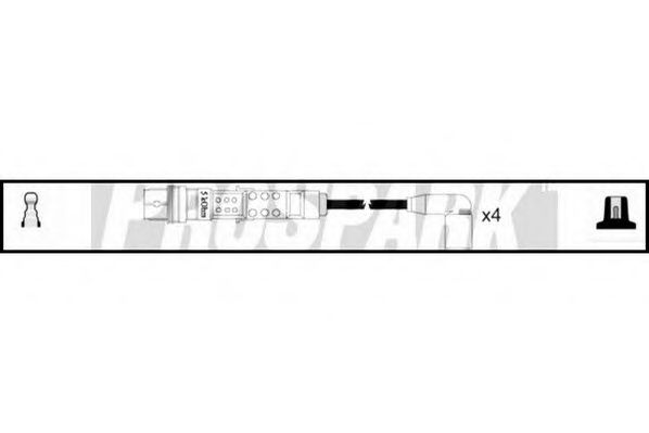 Комплект проводов зажигания STANDARD OES1065