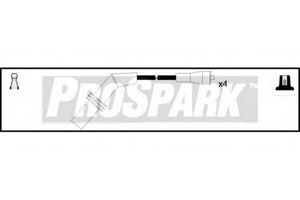 Комплект проводов зажигания INTERMOTOR 76144