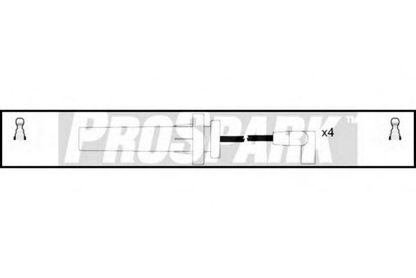 Комплект проводов зажигания STANDARD OES1082