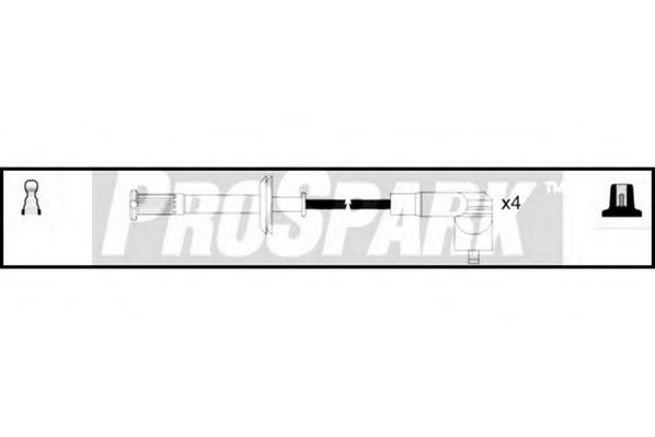 Комплект проводов зажигания STANDARD OES1126