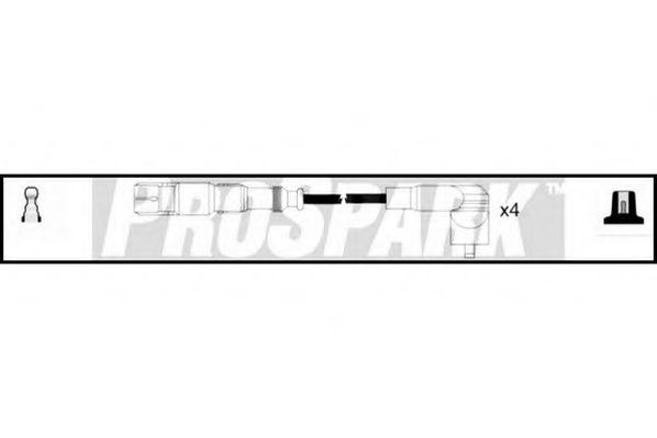 Комплект проводов зажигания STANDARD OES1128