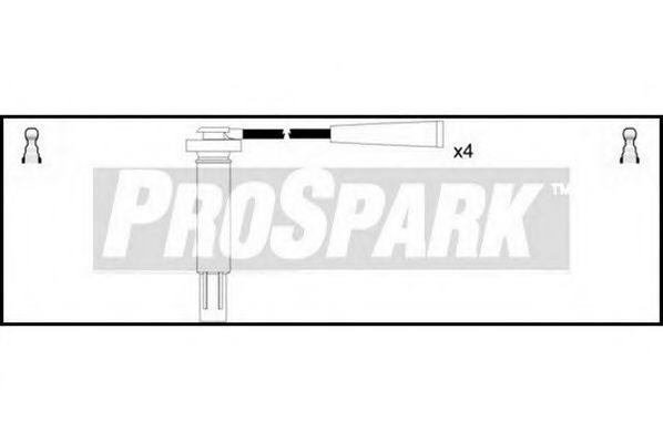 Комплект проводов зажигания STANDARD OES1229